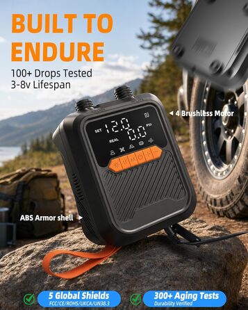 Електричний насос для SUP дошки 20 PSI з адаптером 12V для авто, каяка, човна, надувного басейну та намету