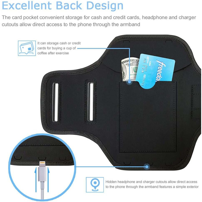 Браслет-тримач для iPhone 16e, 16, 15, 14, 13, 12, 11 JEMACHE (Чорний)