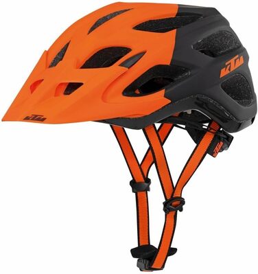 Велосипедний шолом KTM Factory з системою Fidlock, з козирком, матовий помаранчевий і чорний