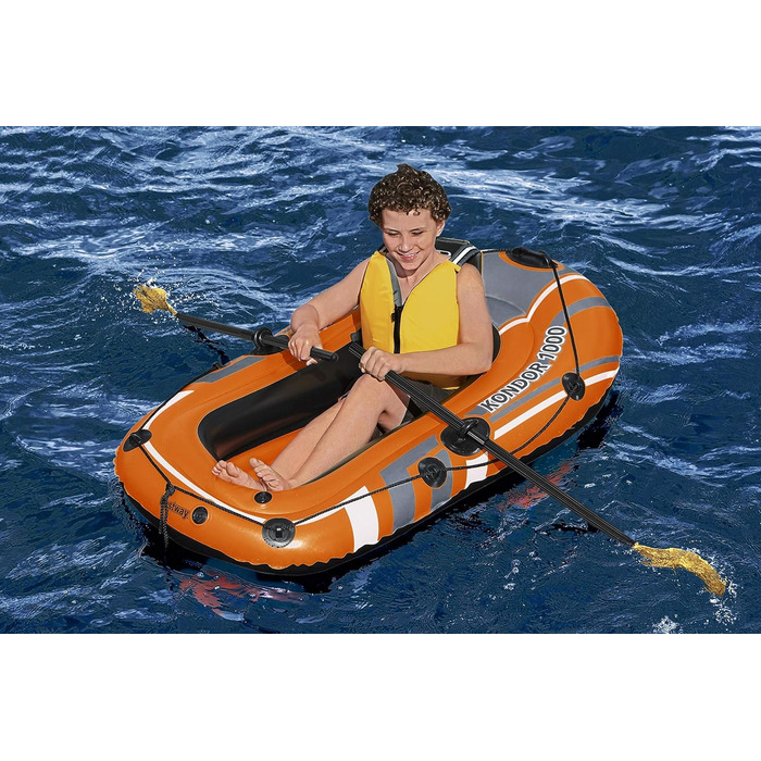 Надувний човен Bestway Kondor 1000, 155x93x30 см, для 1 людини, комплект