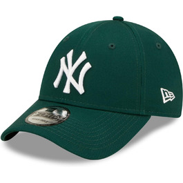 Кепка бейсболка New Era 9Forty Strapback New York Yankees темно-зелена