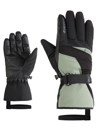Чоловічі гірськолижні рукавички Ziener GALERIUS-Z з мембраною Gore-Tex, довга манжета, PFC-free (колір green mud, розмір 8.5)