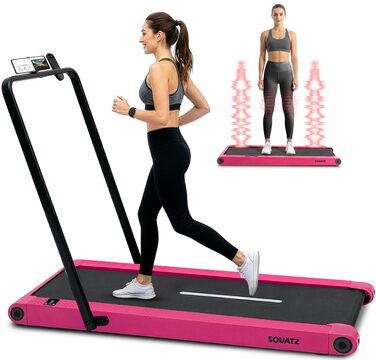 Бігова доріжка Squatz 2-in-1 Walking Pad для дому та офісу, рожева