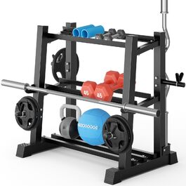 Стойка для гантелей Dripex на 3/5 рівнів, сумісна з гантелями, гирями та штангами, макс. 500 кг, регульована. Багатофункціональна