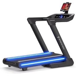Бігова доріжка Sportstech sTread Pro/Lite – складаний, до 20 км/год, кут нахилу 15-17%, вантажопідйомність 150 кг, LED-дисплей, сумісність з додатком, тихий 7PS двигун, велика площа для бігу, німецька якісна марка sTread Lite