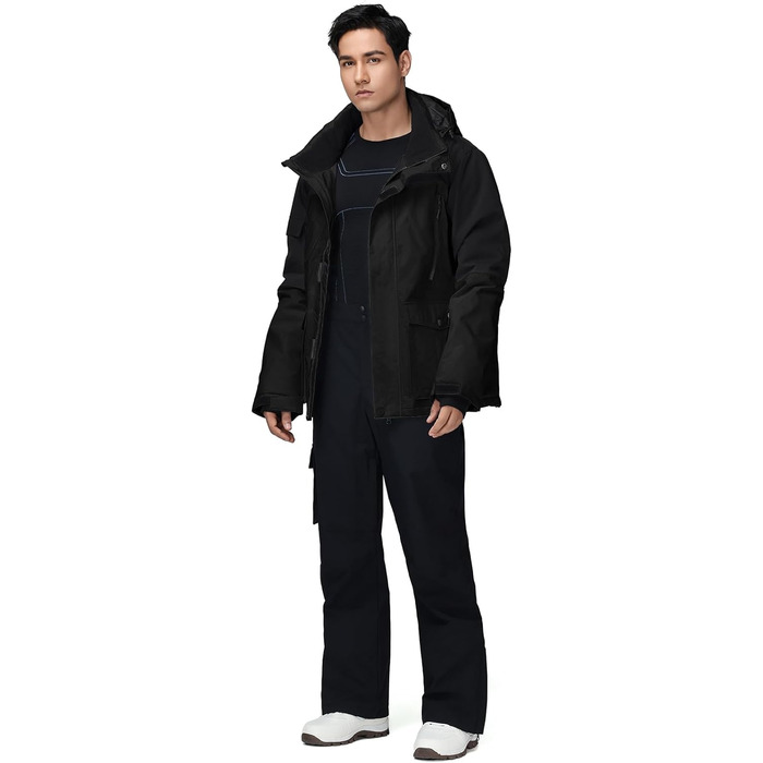 Комплект гірськолижний чоловічий HOTIAN: куртка та штани, теплий, водонепроникний, вітронепроникний, сноуборд, гірський лижний костюм