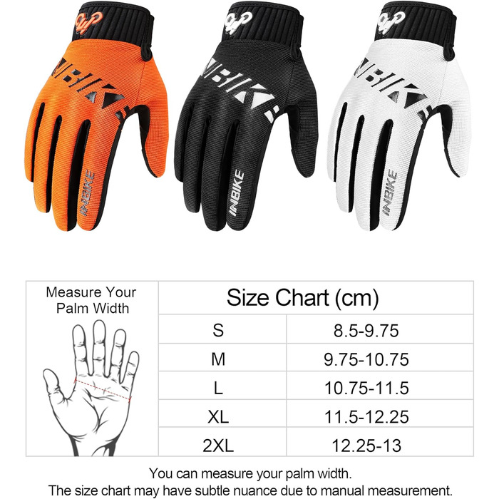 Велосипедні рукавички INBIKE MTB з антиковзким силіконом. Дихаючі рукавички для гірського велосипеда, даунхілу та інших видів спорту. Розмір L