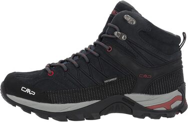 Чоловічі трекінгові черевики CMP Rigel Mid Shoes Wp, 42 EU, Колір: Asphalt Syrah