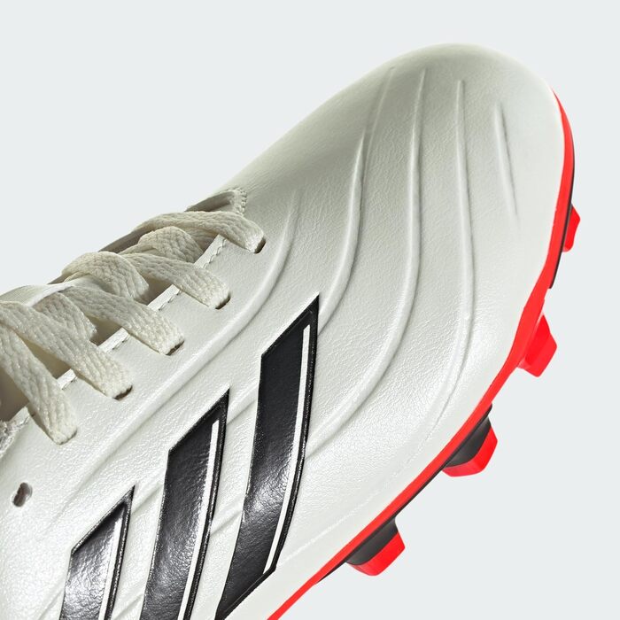 Дитячі футбольні бутси Adidas Copa Pure 2.4 для унісекс, 24 EU, кольори: Ivory, Core Black, Solar Red