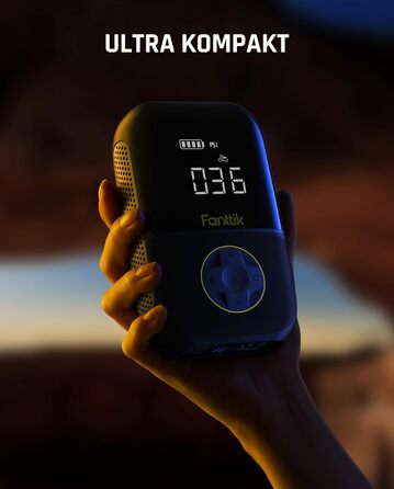 Електричний насос-компресор Fanttik X8 Mini, 150 PSI, портативний, з LCD-екраном, для авто, велосипедів, мотоциклів та м'ячів