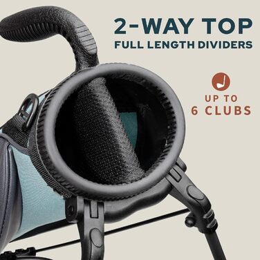 Гольф сумка Sunday Loma: легка сумка з ременем та стійкою – ідеальна для поля, Par 3 та Executive курсів