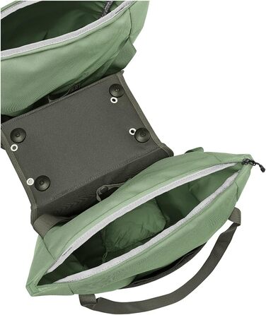 Велосипедна сумка VAUDE TwinShopper 44 л, окремі секції, дощовик, зелена