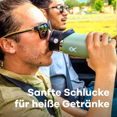 Термос HYDRO FLASK для кави 473 мл, вакуумний, нержавіюча сталь, герметична кришка Flex, колір Birch