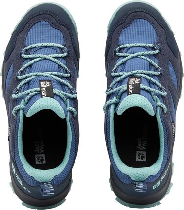 Дитячі трекінгові черевики Jack Wolfskin Vojo Tour Texapore Low - блакитний (33 EU)