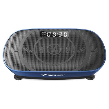 Віброплатформа MERACH для схуднення та релаксації з силіконовим покриттям, LED-дисплеєм та пультом дистанційного керування (Синій)