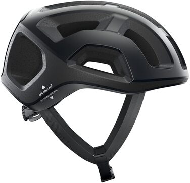 Велосипедний шолом POC Ventral Lite, ультралегкий, з оптимальною вентиляцією, посиленою конструкцією для максимального захисту, матовий чорний, розмір M (54-59 см)