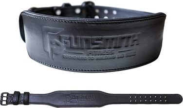 Пояс для важкої атлетики Gunsmith Ultra-Premium, ручна робота, чорний, для чоловіків і жінок, фітнес, пауерліфтинг, олімпійський спорт, тренажерний зал