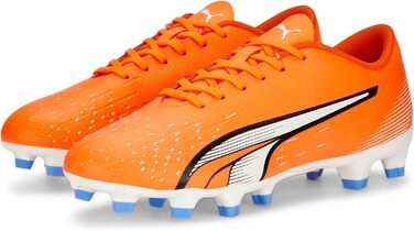 Жіночі кросівки PUMA Ultra Play для штучних поверхонь, розмір 39 EU, кольори: ультра-оранжевий, білий, синій з глітером