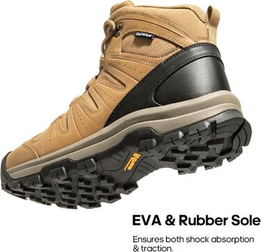 Чоловічі трекінгові черевики NORTIV 8, водонепроникні, пісочний, 42 EU