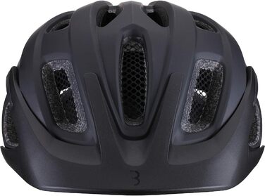 Велошолом BBB Cycling Kite 2.0 для дорослих і дітей, для шосейного та гірського велосипеда, знімний візор, кріплення для LED, розмір S (52-55 см), матовий чорний