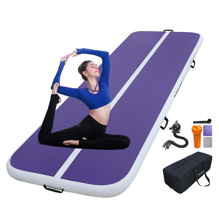 Надувна гімнастична матка Airtrack для дому - високоякісна килимок для фітнесу та тренувань (2M/3M/4M/5M/6M на вибір)