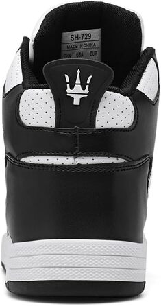 Чоловічі кросівки для бігу High Top, трекінгові черевики, фітнес-кросівки, білі (46 EU, 730 Weiß Schwarz)