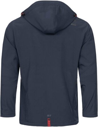 Чоловіча куртка Softshell водонепроникна outdoor з флісовою підкладкою, дихаюча функціональна куртка AS088, XL, темно-синя (Navy)