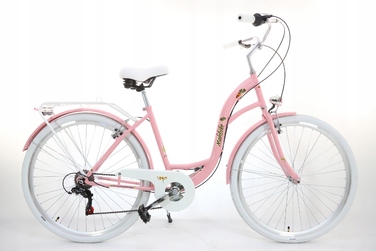 Стильний жіночий велосипед 28'' Shimano 7 швидкостей, рожевий, легкий та комфортний