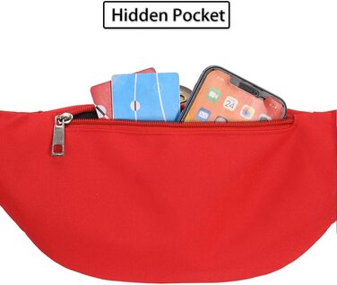 Сумка на пояс унісекс Doggy Bag: спортивна, для телефону, фітнесу, велосипеда, кемпінгу (червона)