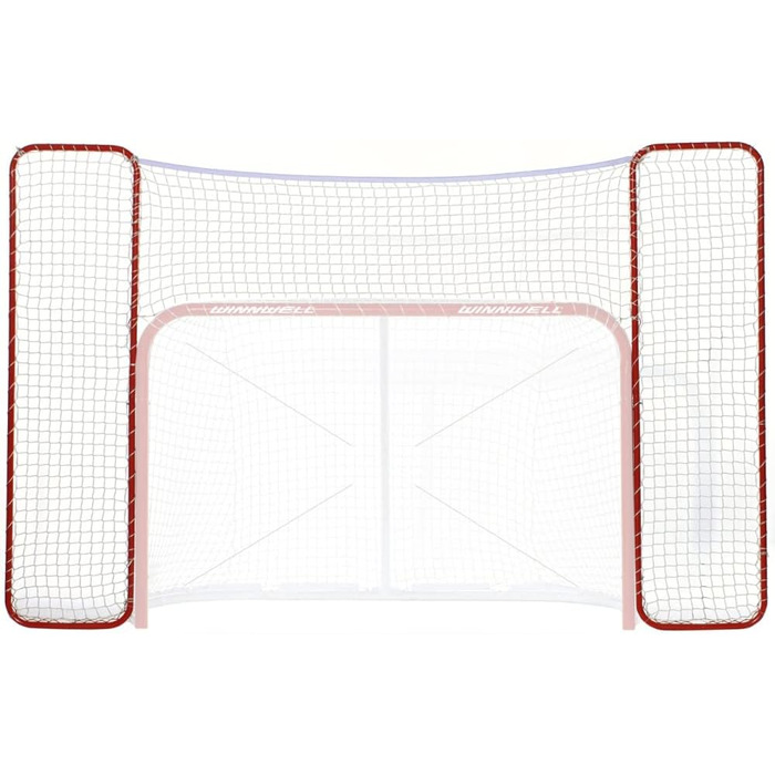 Ворота для хокею Winnwell Heavy Duty Net - для гри в приміщенні та на вулиці - обладнання для хокейної тренування, сумісні з хокейними шайбами (додатковий захист 182.9 см)