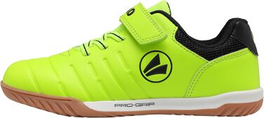 Дитячі спортивні зала-тенісні кросівки JAKO J-sh Finesto Ev (36 EU, неоновий жовтий, чорний)