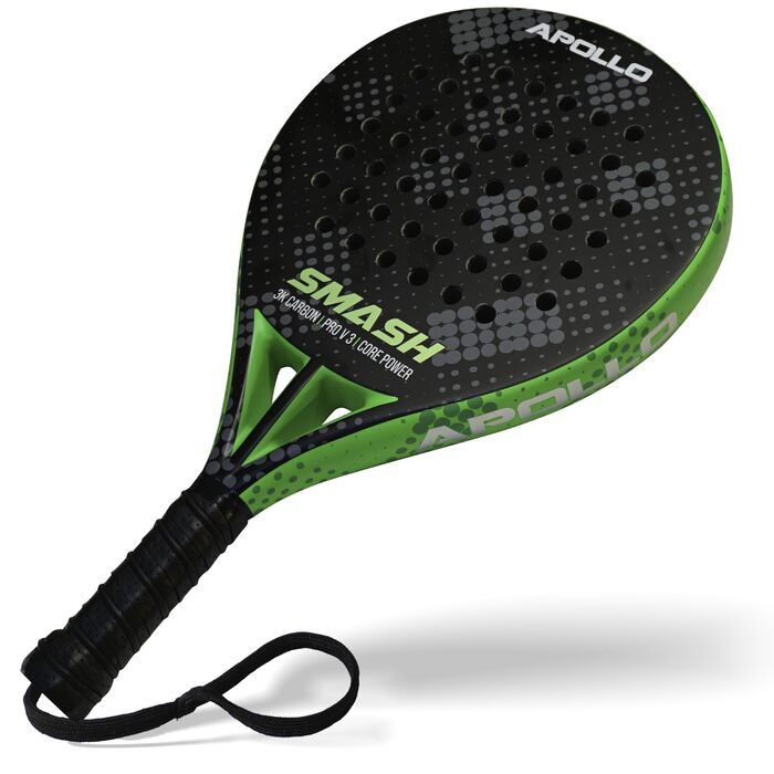 Ракетка для паделу Apollo Padelschläger 3K Carbon (унісекс, для початківців та професіоналів, зелений)