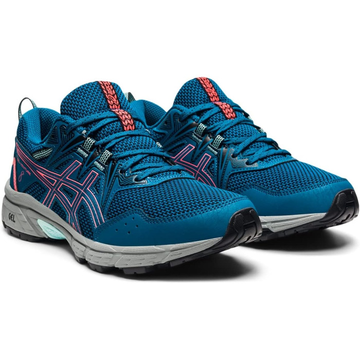 Жіночі кросівки для бігу ASICS Gel-Venture 8, 37.5 EU, кольори Deep Sea Teal та Blazing Coral