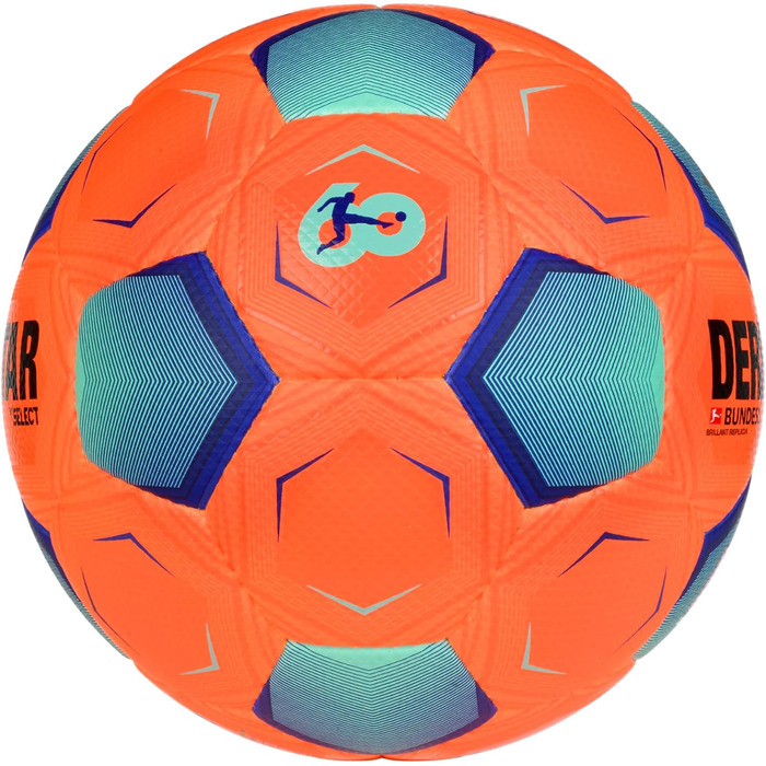 Футбольний м'яч DERBYSTAR Bundesliga Brillant Replica High Visible, розмір 5, білий, унісекс, для дорослих