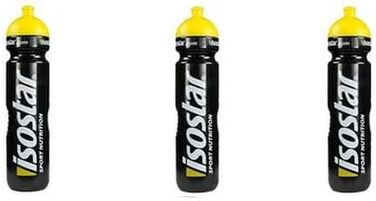 Спортивна пляшка для води Isostar 1000 мл, BPA-free, для бігу, велоспорту, тренажерного залу, туризму, герметична кришка Push & Pull (набір 3 шт.)