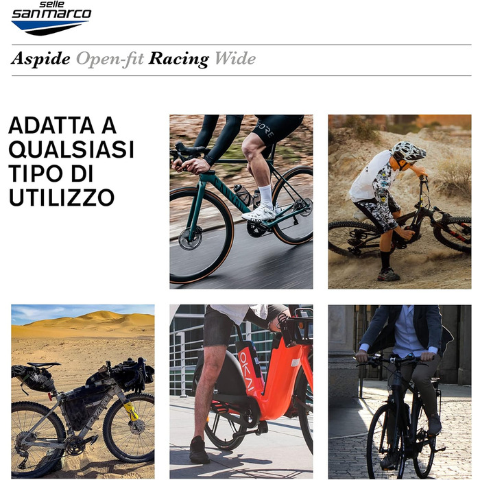 Сідло Selle San Marco Aspide Racing чорне для дорослих, унісекс