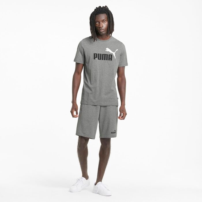 Чоловічі спортивні шорти PUMA Back, сірий меланж (Medium Gray Heather), розмір S