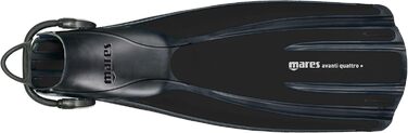 Ласти Mares Avanti Quattro+ з ремінцем, розмір 42-44, чорні
