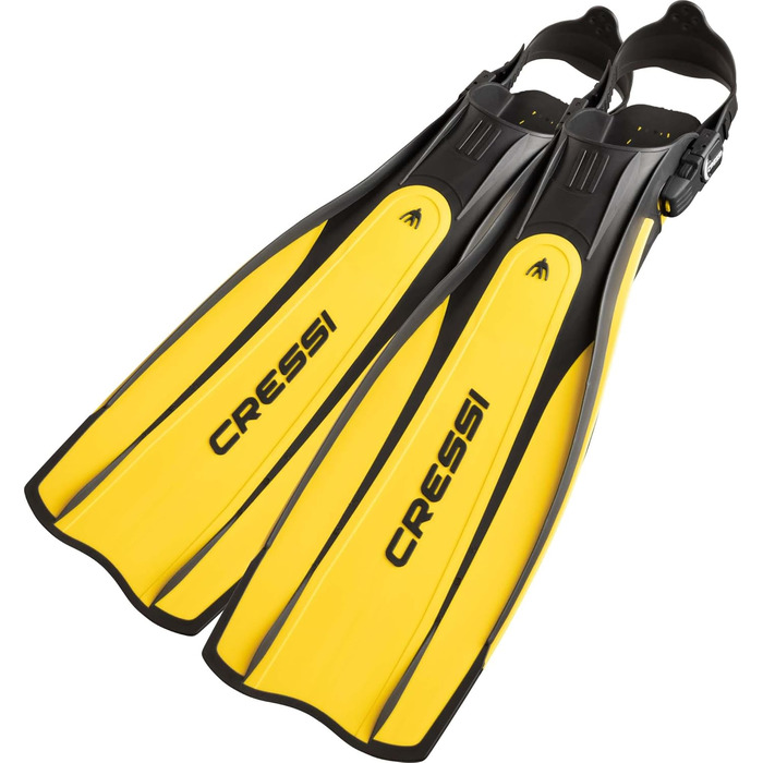 Ласти Cressi Pro Light відкриті, розмір S/M (40/41), чорні/жовті для дайвінгу