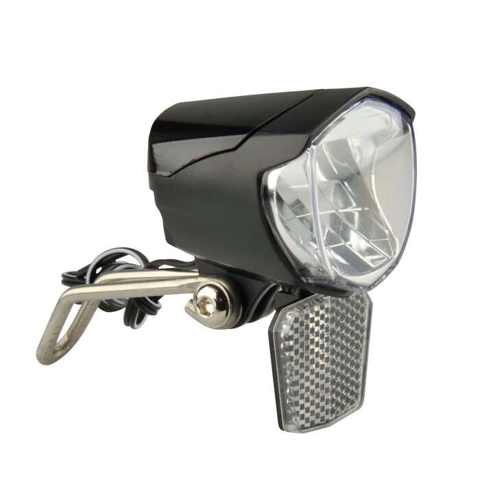 LED-фара для велосипеда FISCHER 70 LUX з функцією габаритного світла та автоматичним датчиком сутінків, динамо-генератор