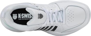 Жіноче тенісне взуття K-Swiss Court Express 2 Carpet 37 EU - Білий, Неонові м'ята та Чорний