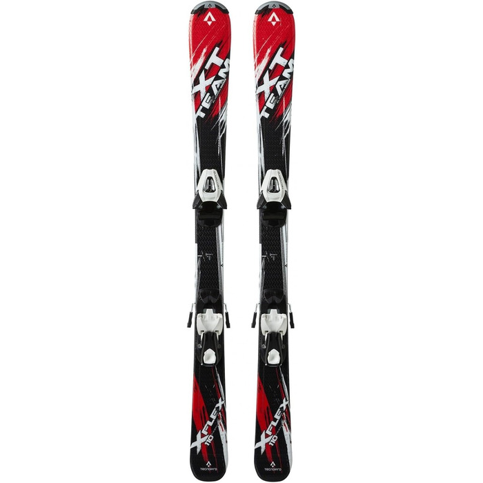 Дитячий гірськолижний комплект Tecnopro Xt Team Jr. + лижі Tecnopro Ntc45/Ntl75, 150 см, червоно-чорний-білий