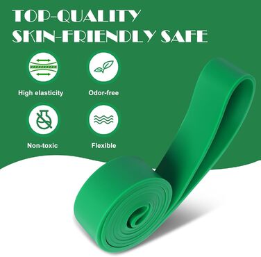 Набір еластичних стрічок для фітнесу з 5 рівнями опору, 2 ручками, 1 дверним анкером, сумкою для перенесення та інструкцією. Ідеально для йоги, силових тренувань чоловіків та жінок