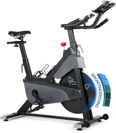 Велотренажер ISE з регульованим опором 26 кг, тихий hometrainer з LCD-дисплеєм, підставка для планшету, велотренажер для кардіотренувань вдома, до 120 кг