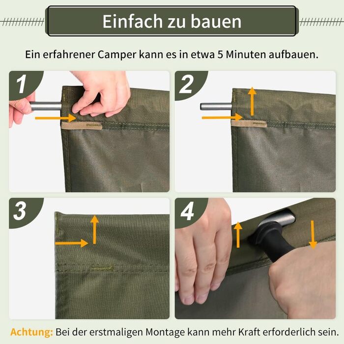 TOMOUNT Легке розкладне ліжко з алюмінію для кемпінгу - компактне, портативне, для відпочинку на природі, подорожей, пляжу (зелене)