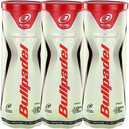 Набір тенісних м'ячів для падел-тенісу Bullpadel Premium Pro Tripack (3 шт.)