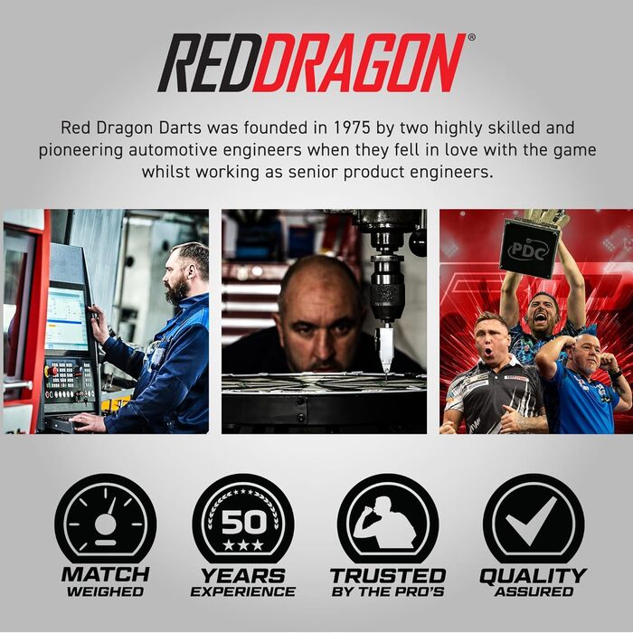 Дротики для дартсу RED DRAGON Razor Edge Softip, вольфрамові, професійні, 18 г, з оперенням та стрижнями
