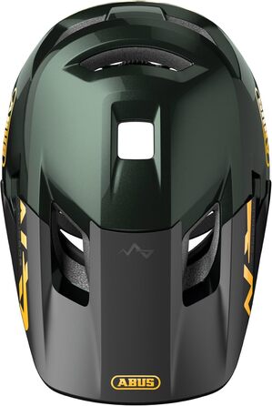 Дитячий велосипедний шолом ABUS YouDrop, зелений, розмір S (48-55 см), для дітей та підлітків, з отвором для хвостика