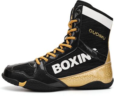 Черевики для боксу чоловічі, бойові черевики для кікбоксингу, муай-тай, спарингу. Розміри 36-46, колір золотий