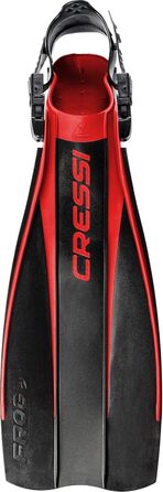 Ласти для дайвінгу Cressi Frog, регульовані, S/M, чорні, вироблено в Італії